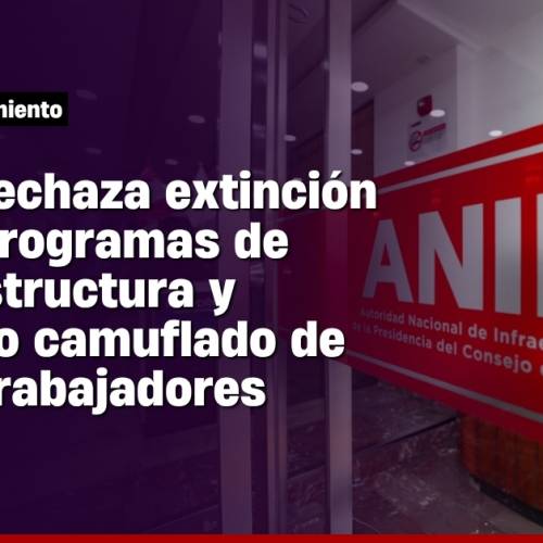 Rechazo a despidos encubiertos en cierre de programas públicos