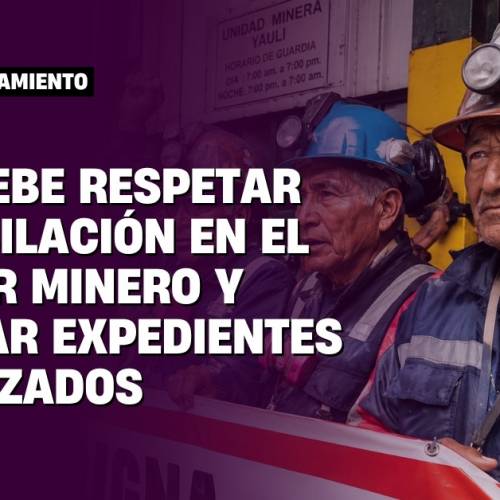 ONP debe garantizar beneficios del Fondo Complementario de Jubilación Minera